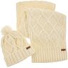 Barbour Ridley Cap And Scarf Set - Cream - female - Size: 0one size