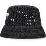 Prada Logo Detail Bucket Hat - black - female - Size: Small