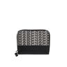 Marc Jacobs The Monogram Zip Around Beige Black Wallet - BEIGE - female - Size: 0one size