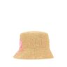 Prada Raffia Bucket Hat - NATURALEPETAL - female - Size: Small