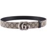 Gucci Gg Supreme Fabric Belt - Beige - male - Size: Extra Small