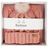 Barbour Ridley Beanie Scarf Gift Set - 0Dusty Rose - female - Size: 0one size