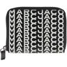 Marc Jacobs The Zip Around Wallet Monogram - 0Black White - female - Size: 0one size