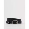 Patrizia Pepe Leather Belt - NERO-SILVER - female - Size: Medium