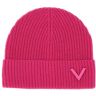 Valentino Garavani Pink Pp Cashmere Beanie Hat - UWT - female - Size: 0one size