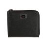 Dolce&Gabbana Plaque Zip-around Wallet - Nero - male - Size: 0one size