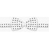 Larusmiani Bow Tie popping Tie - White - male - Size: 0one size