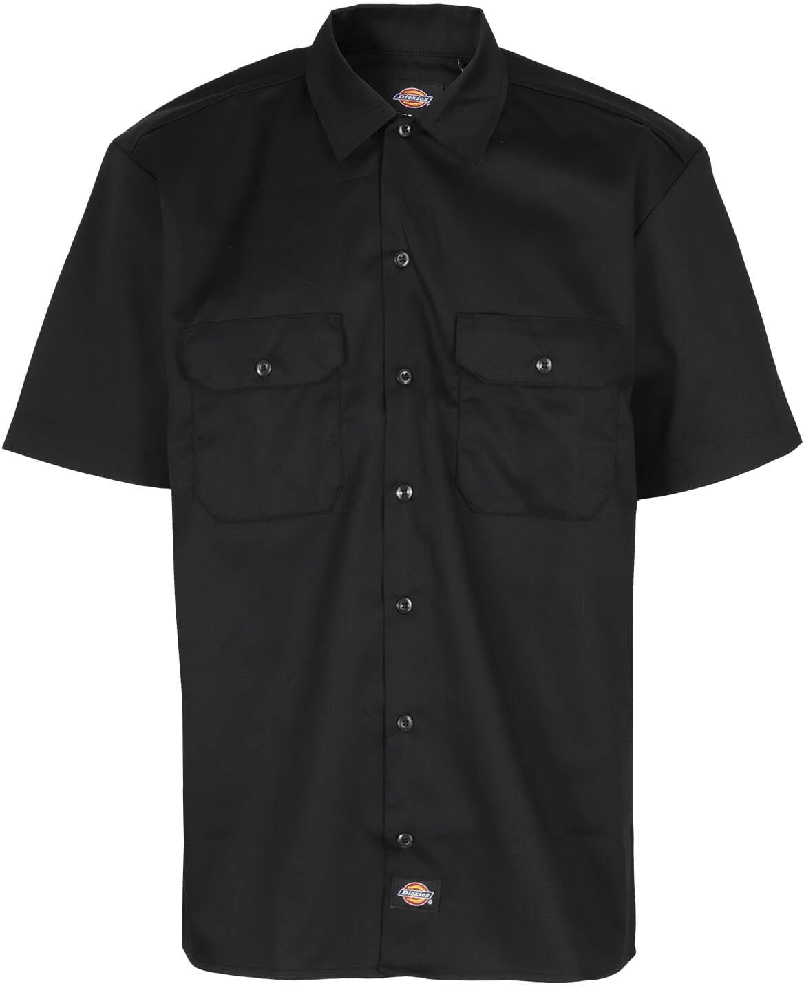 Dickies Work Shirt Ss Rec - 0Blk Black - male - Size: 2X-Large