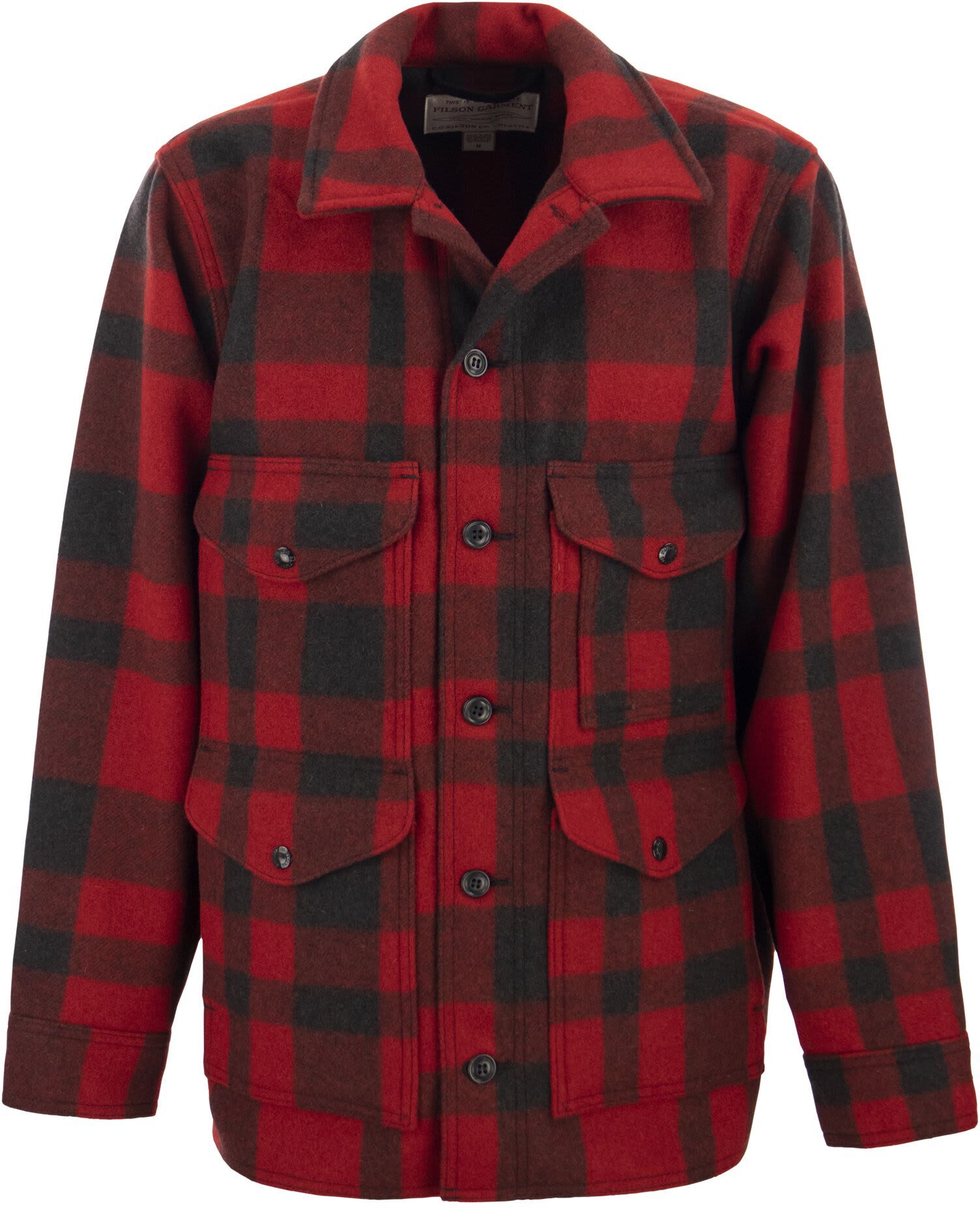 Filson Plaid Wool Cruiser - Red - male - Size: Large