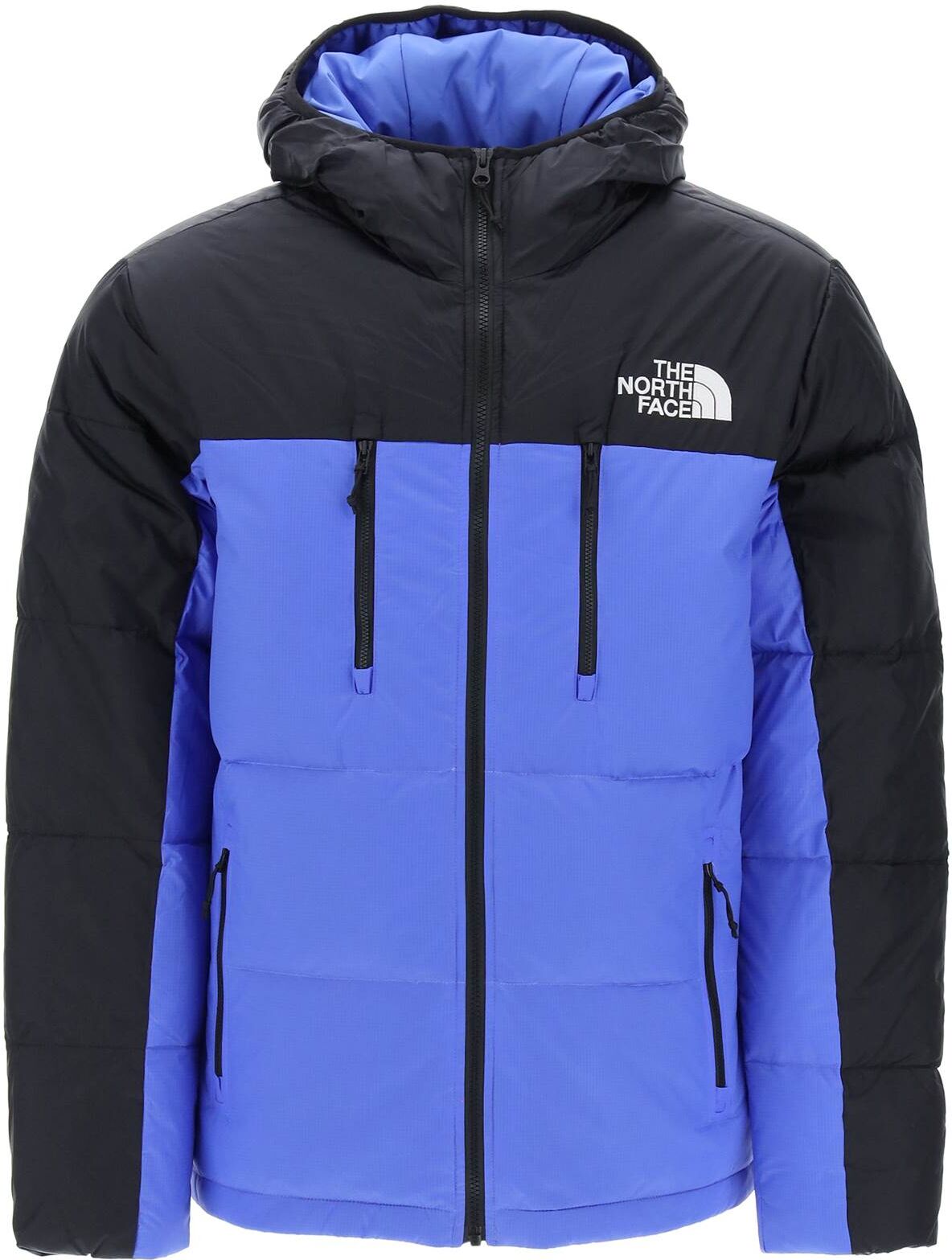 The North Face Himalayan Short Hooded Down Jacket - 0SOLAR BLUE (Black) - male - Size: Extra Large