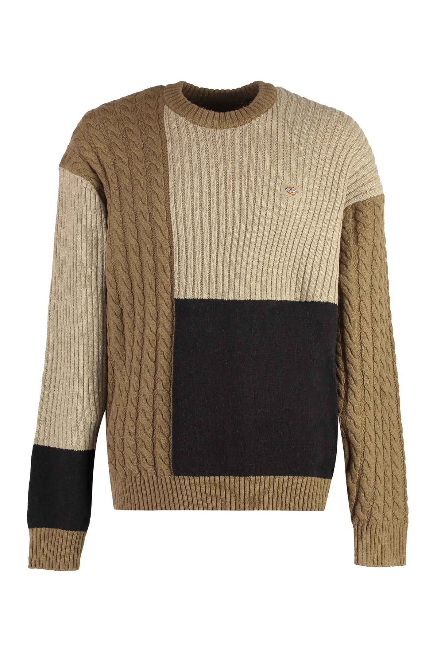 Dickies Lucas Cotton Blend Crew-neck Sweater - Beige - male - Size: Large