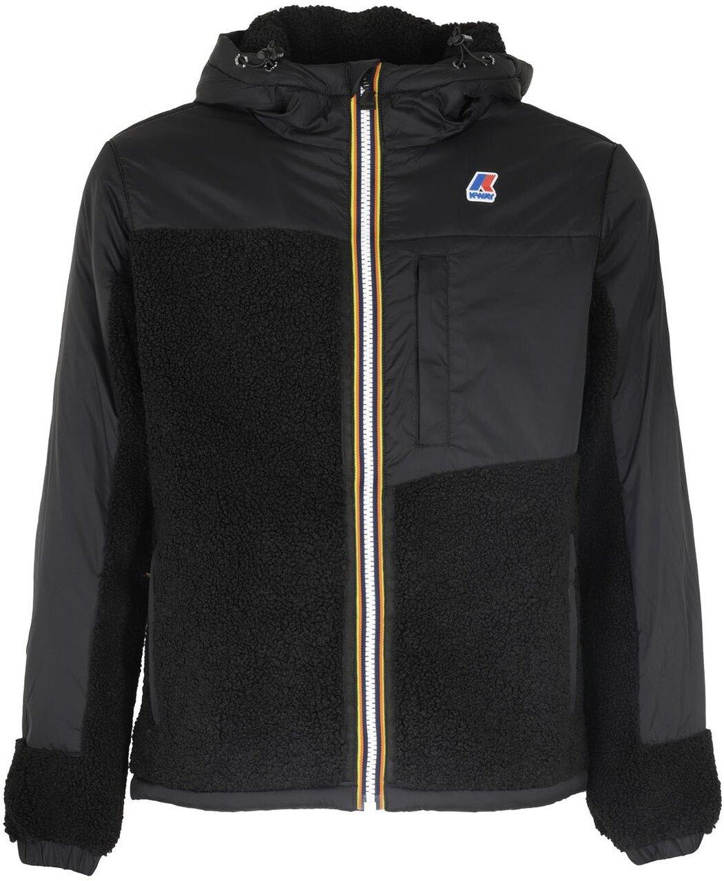 K-Way Le Vrai 3.0 Neige Orsetto Hooded Sweatshirt - 0E Black Black Pure - male - Size: Small