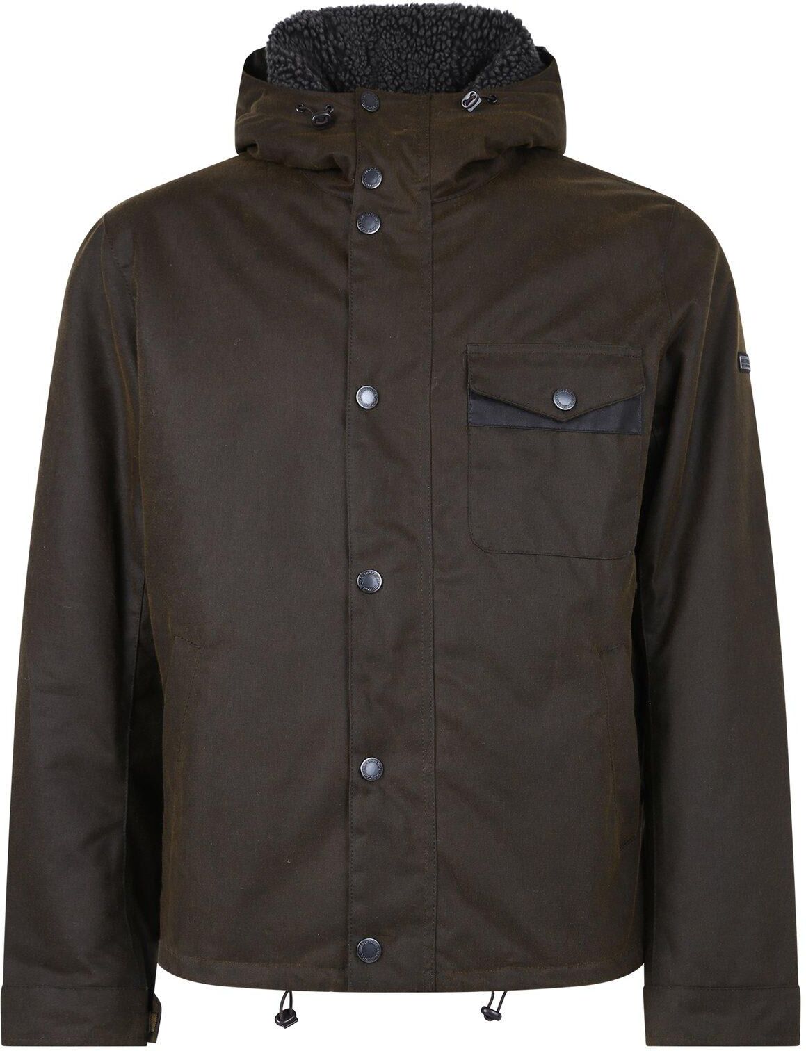 Barbour Hooded Winter Jacket - Olive - male - Size: Small