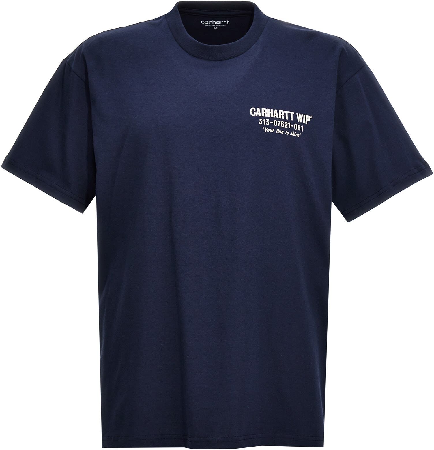 Carhartt less T.shirt - 0J.xx Blue / Wax - male - Size: Medium