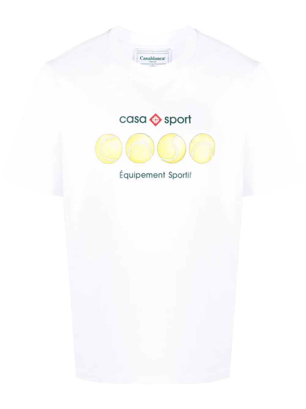 Casablanca Casa Sport Tennis Balls Printed T-shirt - 0Casa Sport Tennis Balls - male - Size: Small