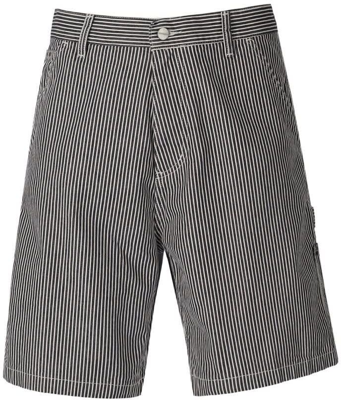 Carhartt Wip Terrell Single Knee Blue Striped Bermuda Shorts - 0Dark Navy / Wax Rinsed - male - Size: Small