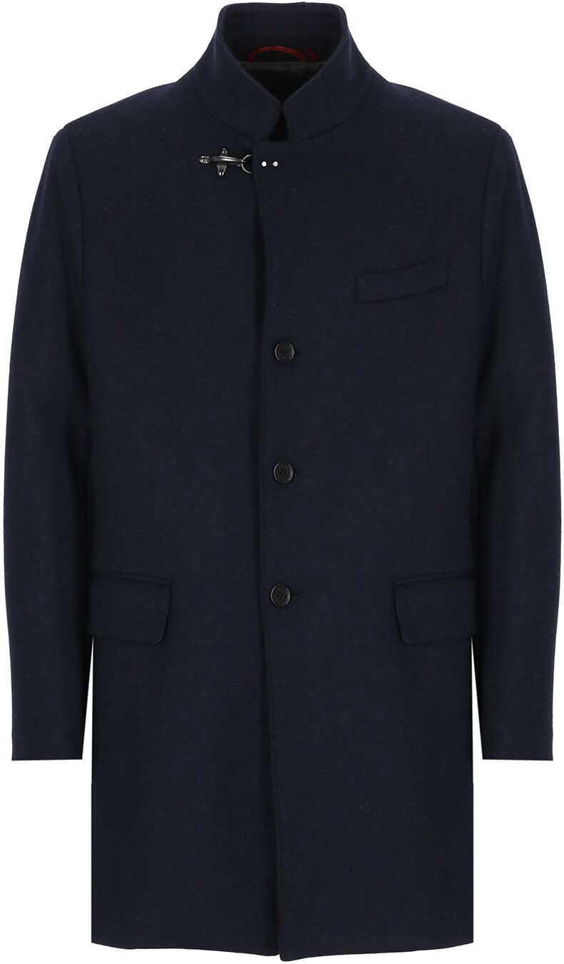 Fay Wool Coat Coat - 0BLU DENIM - male - Size: Large