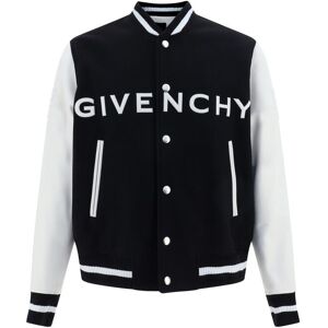 Givenchy Varsity Bomber Jacket - Black/white - male - Size: 48