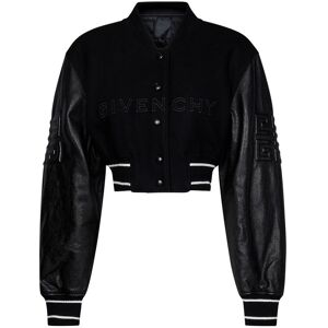 Givenchy Wool Blend Jacket - Black - female - Size: 38