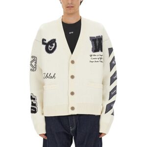 Off-White V-neck Cardigan - BEIGE - male - Size: Medium