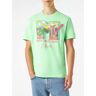 MC2 Saint Barth Man T-shirt With Mtv Front Print Mtv© Special Edition - GREEN - male - Size: Small