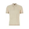 Zegna Sand Cotton Blend Polo Shirt - N03 - male - Size: 46