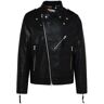 Bully Black Genuine Leather Jacket - Black - male - Size: 50