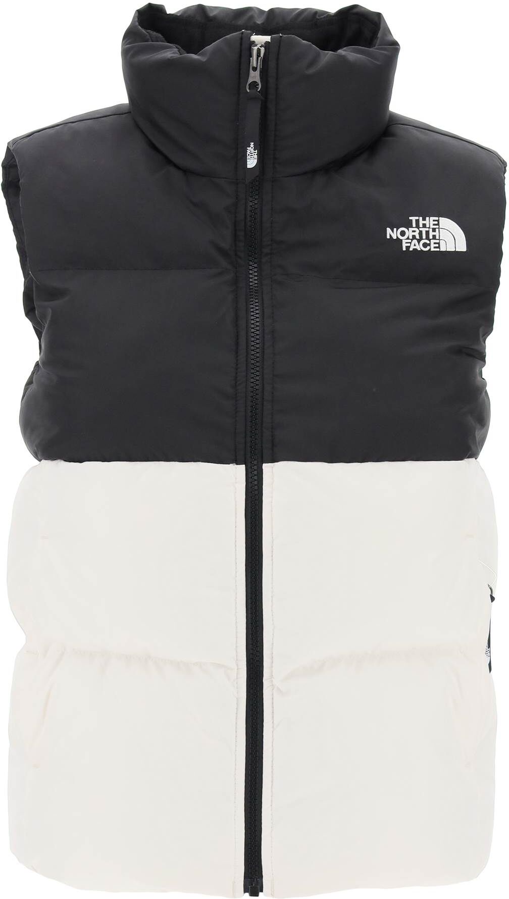 The North Face Saikuru Puffer Vest - 0WHITE DUNE TNF BLACK (White) - female - Size: Extra Small