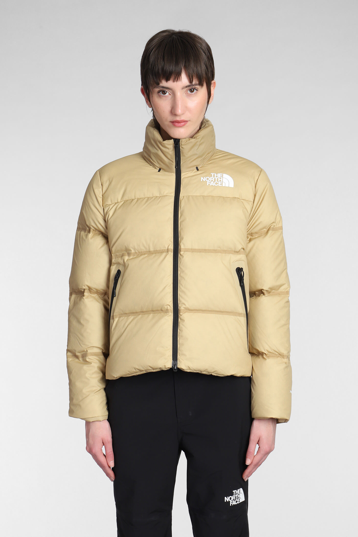 The North Face Puffer In Khaki Polyamide - khaki - female - Size: Medium