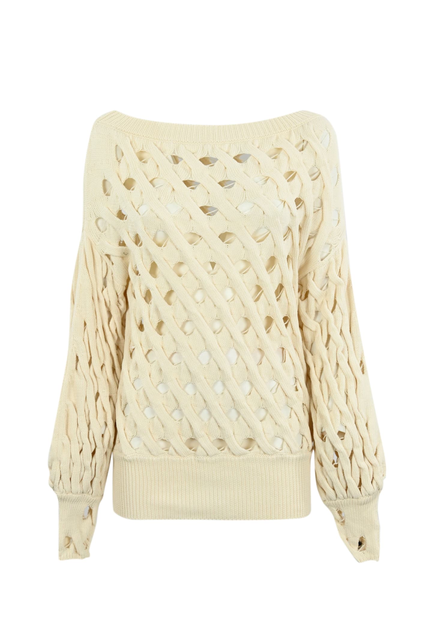 Liviana Conti Woven Womens Sweater - 0Latte davena - female - Size: Medium