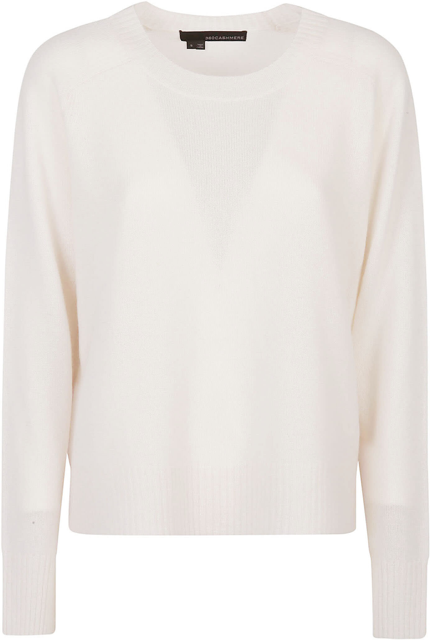 360Cashmere Taylor Round Neck Sweater - Alabaster - female - Size: Extra Small