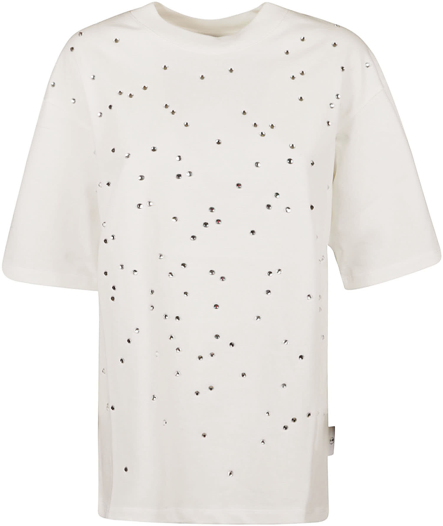 AZ Factory Crystal Embellished T-shirt - white - female - Size: Large