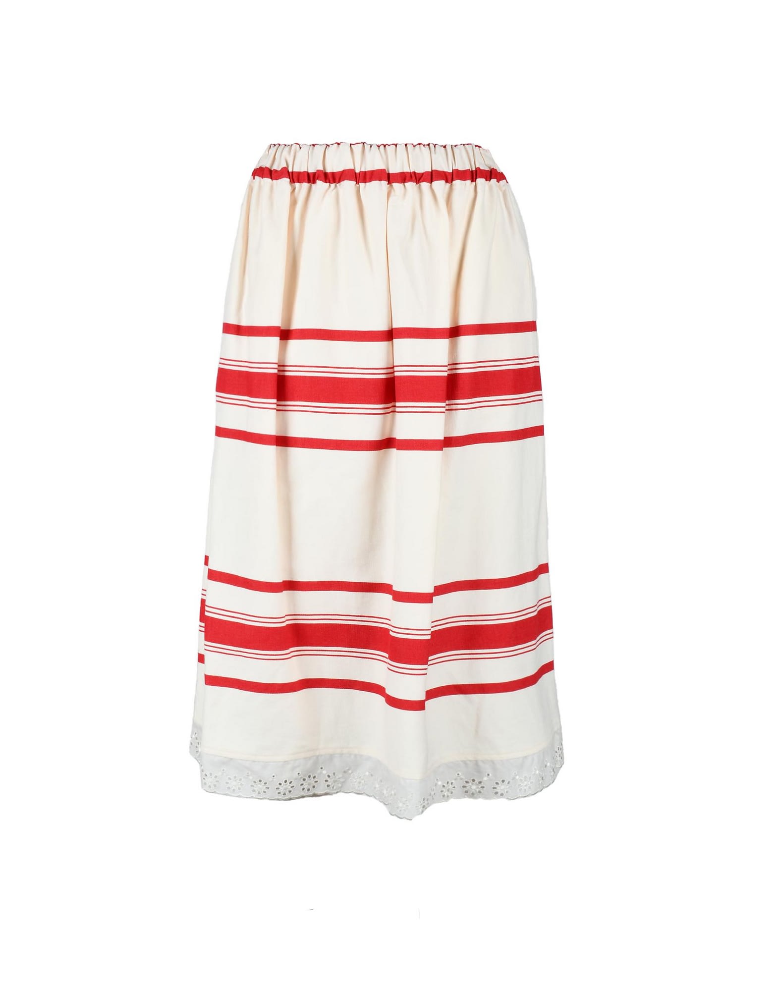 SEMICOUTURE Womens Red / Beige Skirt - Red - female - Size: Medium