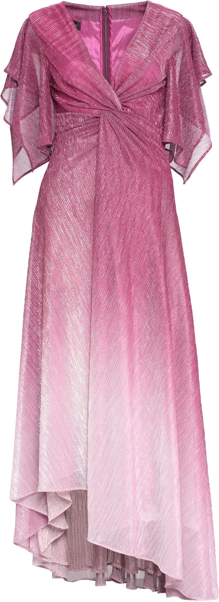 Talbot Runhof Lurex Draped Dress - 0Red-purple or grape - female - Size: 38