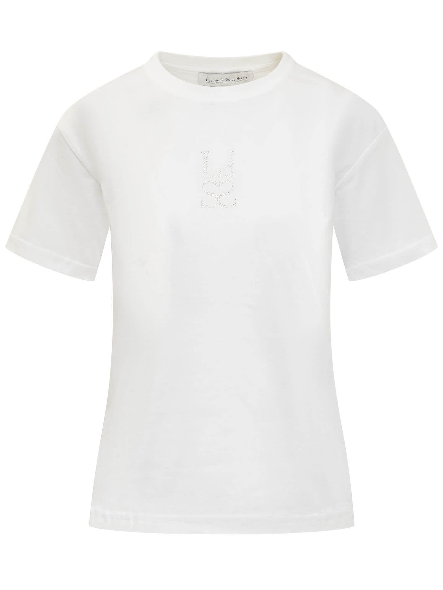 Ludovic de Saint Sernin Crystal T-shirt - WHITE - female - Size: Large