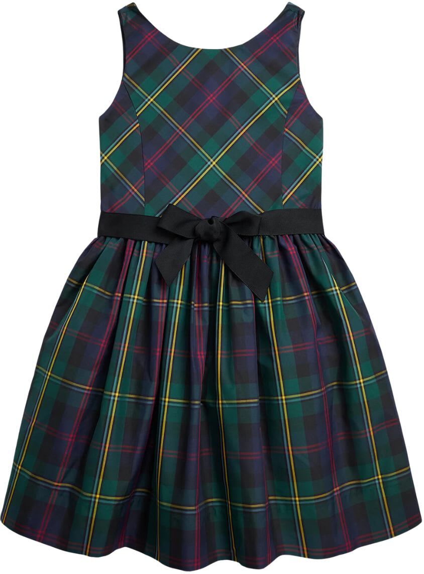 Polo Ralph Lauren Plaidvicenza Dresses Day Dress - 0Green Black Multi - female - Size: 8