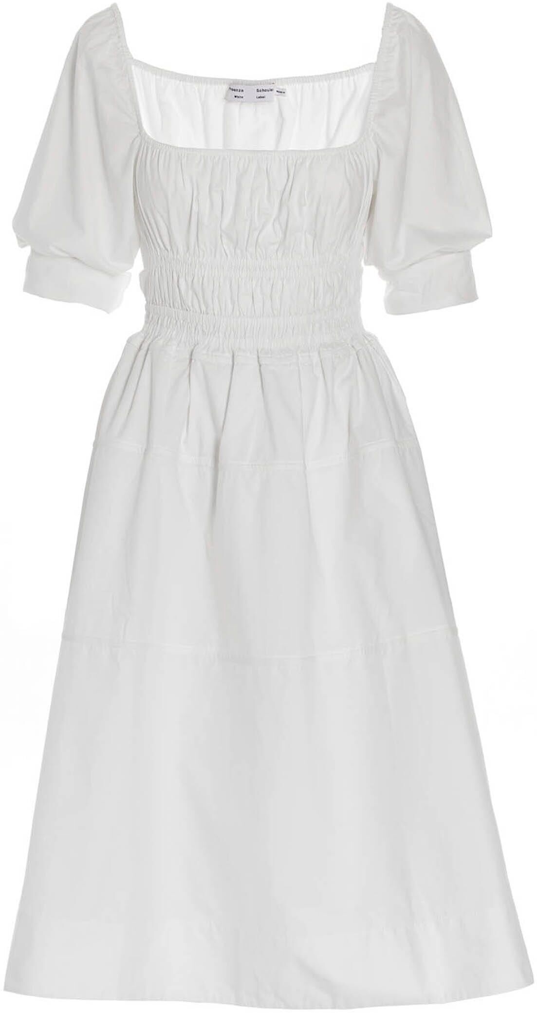 Proenza Schouler White Label Poplin Dress - White - female - Size: 8