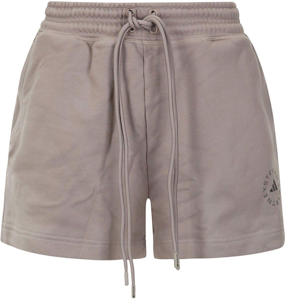 Adidas by Stella McCartney Terry Logo Printed Drawstring Shorts - Tecear - female - Size: Extra Small