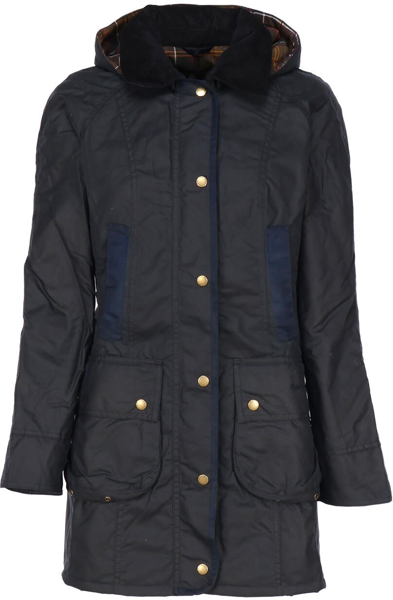 Barbour Bower Wax Jacket - Blue - female - Size: 8