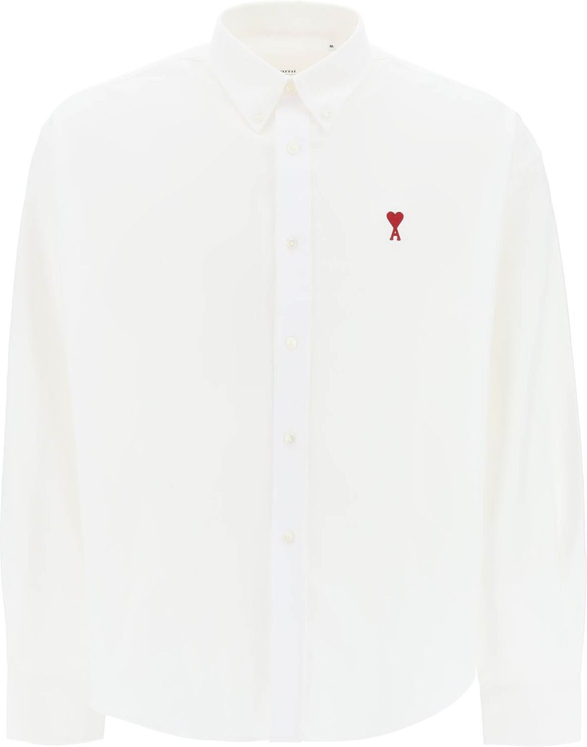 Ami Alexandre Mattiussi Ami De Coeur Boxy Shirt - 0BLANC NATUREL (White) - unisex - Size: Small