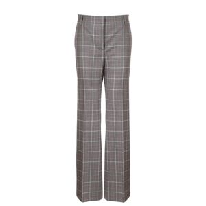 Alberta Ferretti Tartan Tailored Trousers - Grey - female - Size: 44