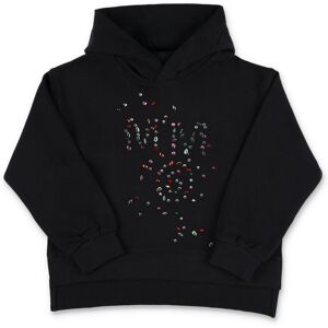 MM6 Maison Margiela Hoodie Strass - BLACK - female - Size: 8