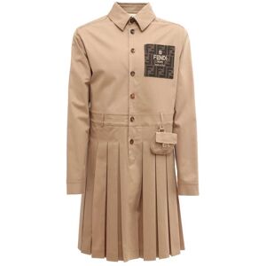 Fendi Chemisier Dress - BEIGE - female - Size: 12