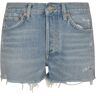 AGOLDE Distressed Denim Shorts - SWAP - female - Size: 2XS