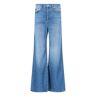 Mother the Ditcher Roller Sneak Jeans - Blue - female - Size: Small