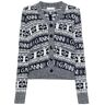 Ganni Logo Wool Mix Cardigan - 0Sky Captain - female - Size: Medium