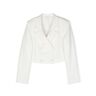 Miss Grant Blazer Doppiopetto Corto - White - female - Size: 8