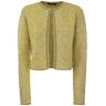 Fabiana Filippi Short Tweed Cardigan - Bianco/sole/oro - female - Size: 42