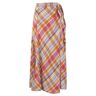 Polo Ralph Lauren Plaid Wrap-around Skirt - Orange - female - Size: 0