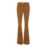 ARMA Black Flared Trousers In Suede Woman - Brown - female - Size: 38